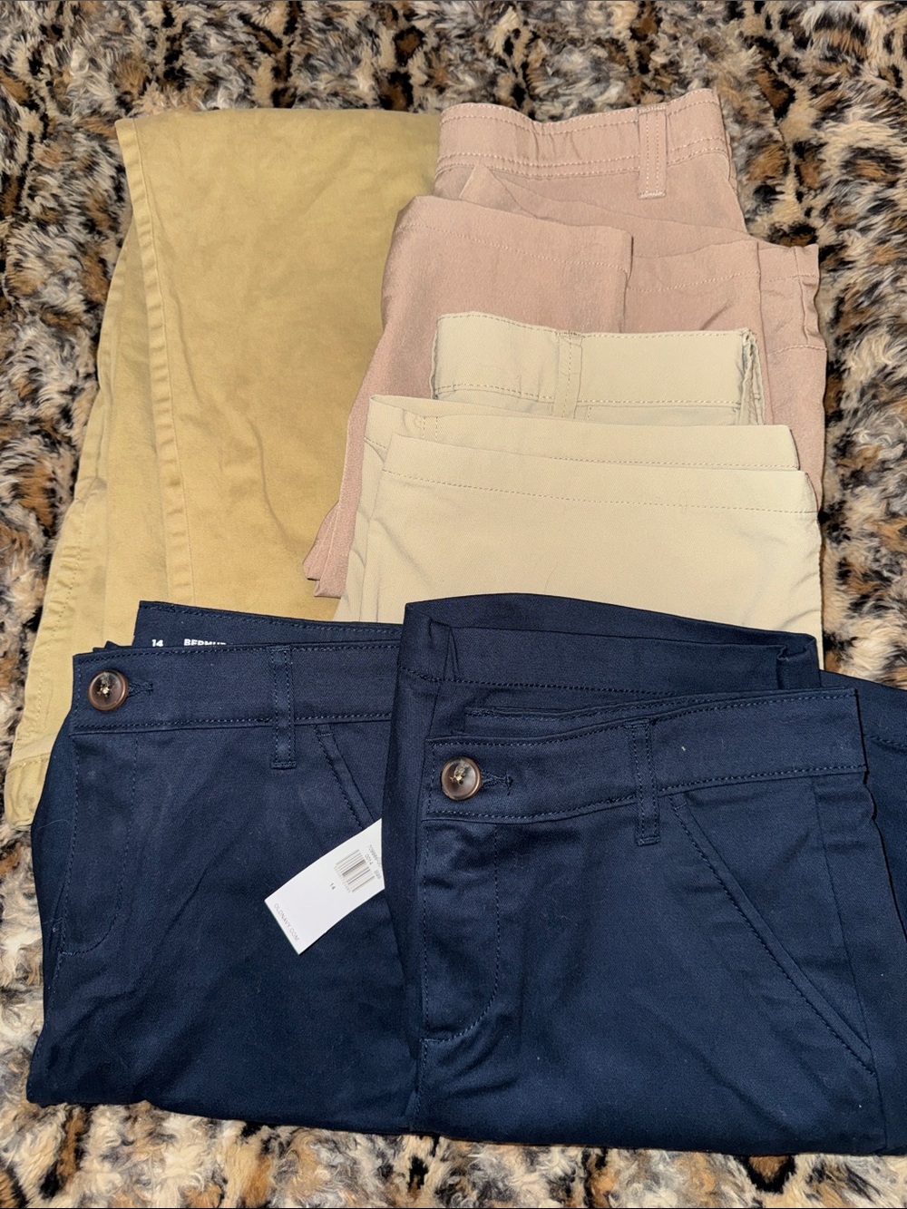 Kids Stretch Chino Pants - Navy, Khaki, Blush, Cream